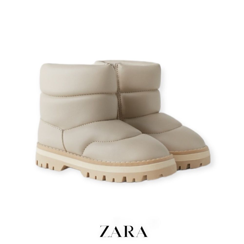 ZARA Kids | Off White | QUILTED BOOTS